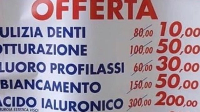 Stop alle pubblicità mediche scorrette che favoriscono mercanti, speculatori, abusivi!!